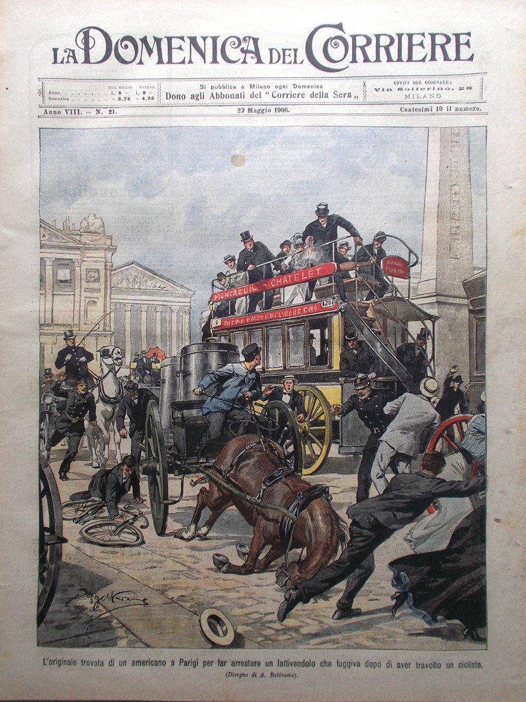 La Domenica del Corriere 27 Maggio 1906 Nietzche Comuni Vesuviani …