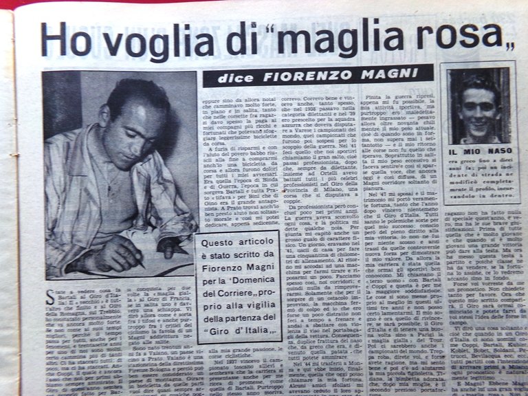 La Domenica del Corriere 27 Maggio 1951 Tarzan Magni Terremoti …