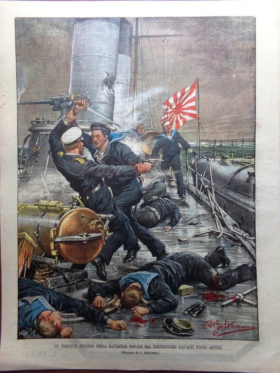 La Domenica del Corriere 27 Marzo 1904 Port Arthur Bianchi …