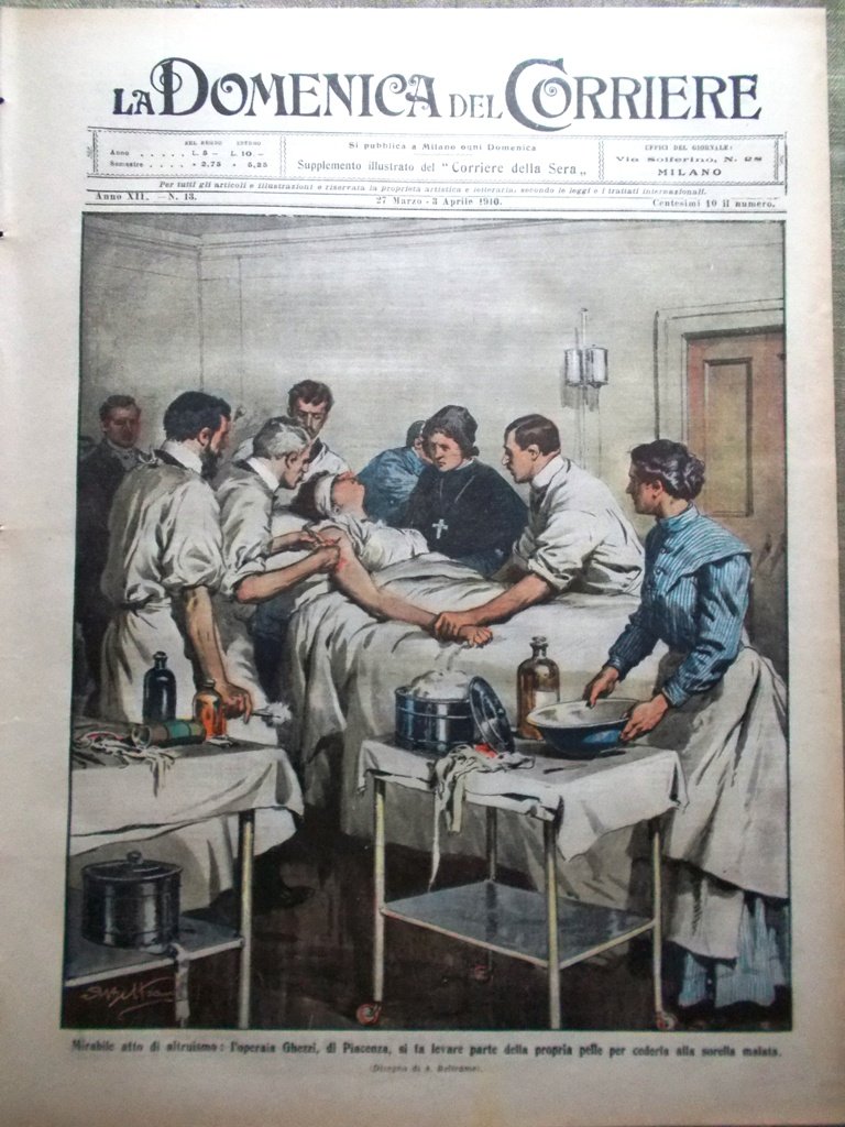 La Domenica del Corriere 27 Marzo 1910 Heyse Candiani Pasqua … | Immagine principale