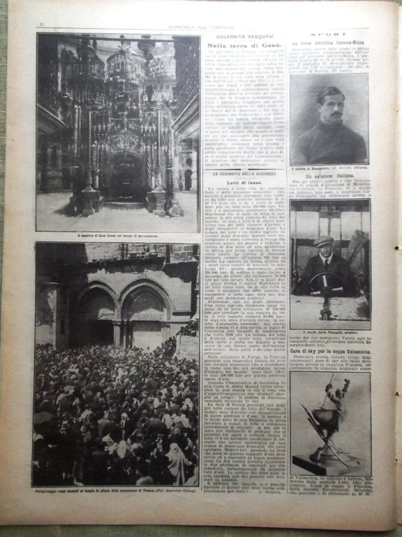 La Domenica del Corriere 27 Marzo 1910 Heyse Candiani Pasqua … | Immagine Gallery 2