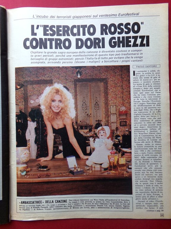 La Domenica del Corriere 27 Marzo 1975 Ghezzi Corso Shirley …
