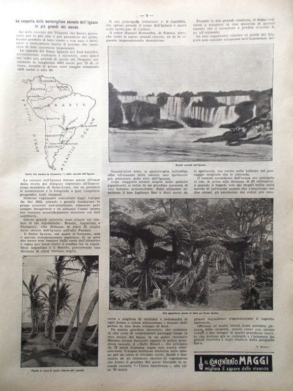 La Domenica del Corriere 27 Novembre 1904 Maratona Zanella Cascate …