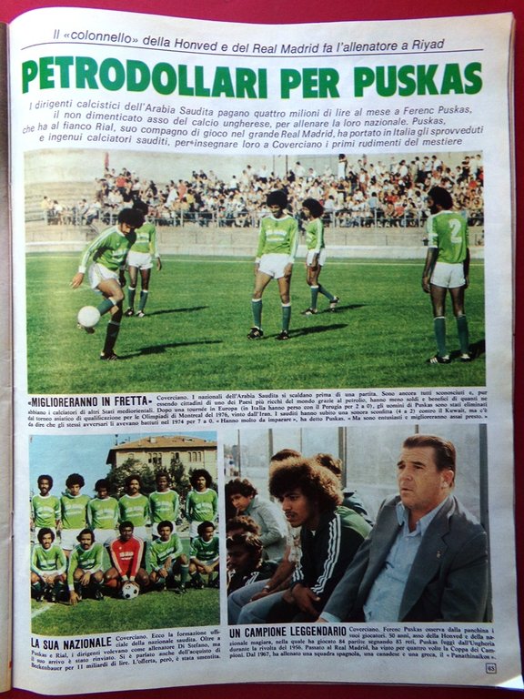 La Domenica del Corriere 27 Novembre 1975 Graneris Padrino Puskas …