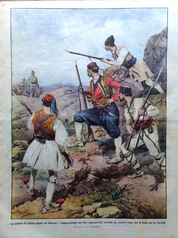 La Domenica del Corriere 27 Ottobre 1912 Pace Italo-Turca Colonie …