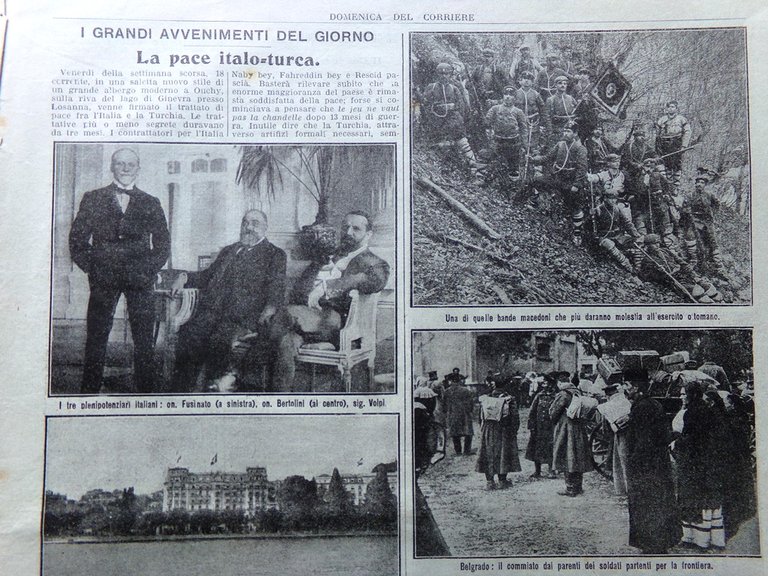 La Domenica del Corriere 27 Ottobre 1912 Pace Italo-Turca Colonie … | Immagine Gallery 6