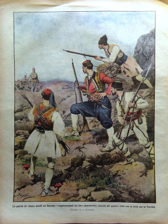 La Domenica del Corriere 27 Ottobre 1912 Pace Italo-Turca Colonie …