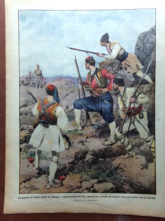 La Domenica del Corriere 27 Ottobre 1912 Pace Italo-Turca Colonie …