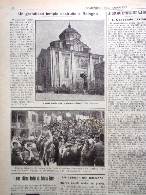 La Domenica del Corriere 27 Ottobre 1912 Pace Italo-Turca Colonie …