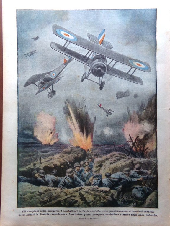 La Domenica del Corriere 27 Ottobre 1918 WW1 Francia Belgio …