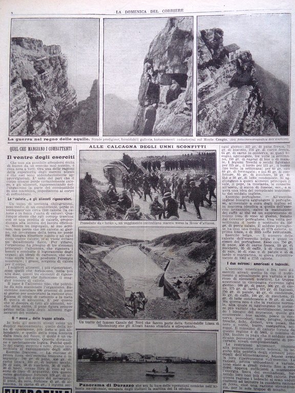 La Domenica del Corriere 27 Ottobre 1918 WW1 Francia Belgio …
