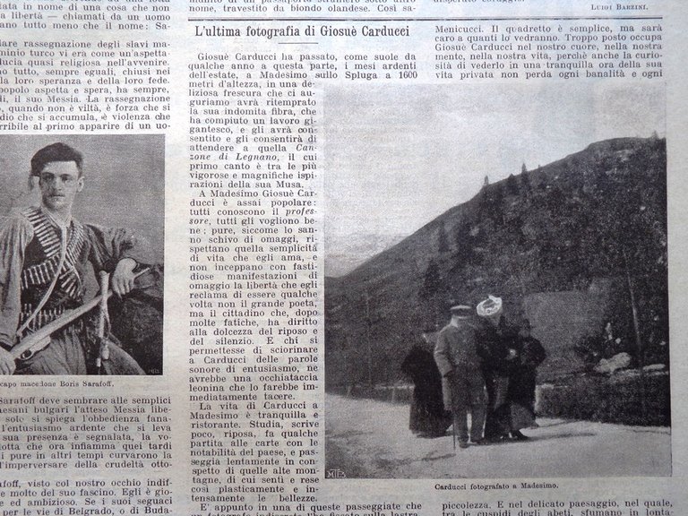 La Domenica del Corriere 27 Settembre 1903 Rivolta Macedonia Carducci …