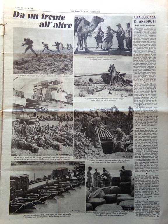 La Domenica del Corriere 27 Settembre 1942 WW2 Armir Stalingrad …