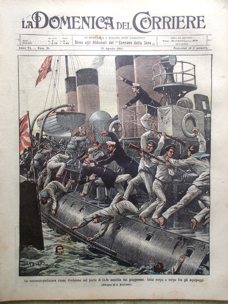 La Domenica del Corriere 28 Agosto 1904 Becquerel Radio De …