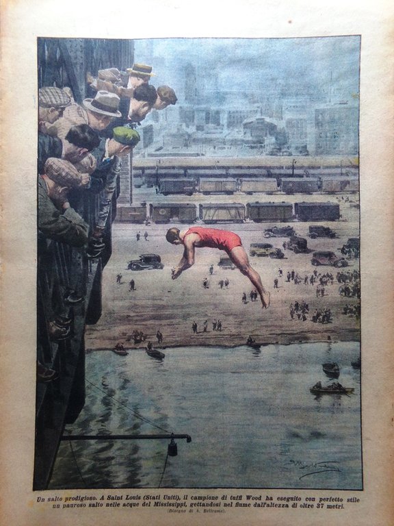 La Domenica del Corriere 28 Agosto 1927 Ponte Salcano Malnate …