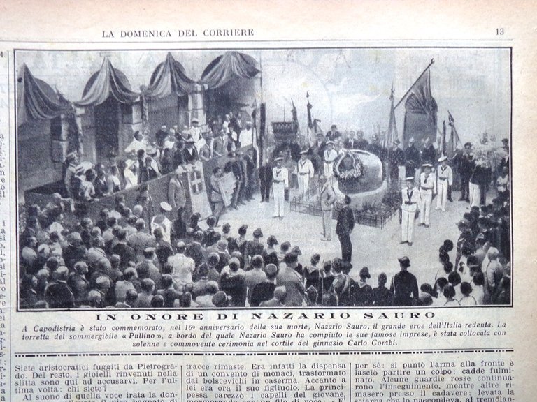 La Domenica del Corriere 28 Agosto 1932 Piccard Raffaello Vegetariani …