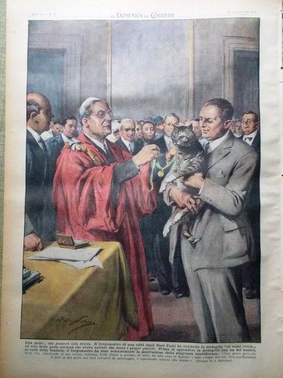 La Domenica del Corriere 28 Agosto 1938 Nuvolari Rawls Owens … | Immagine Gallery 3
