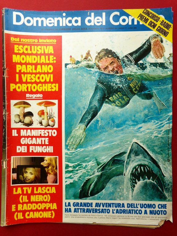 La Domenica del Corriere 28 Agosto 1975 Body Art Donaggio … | Immagine Gallery 1