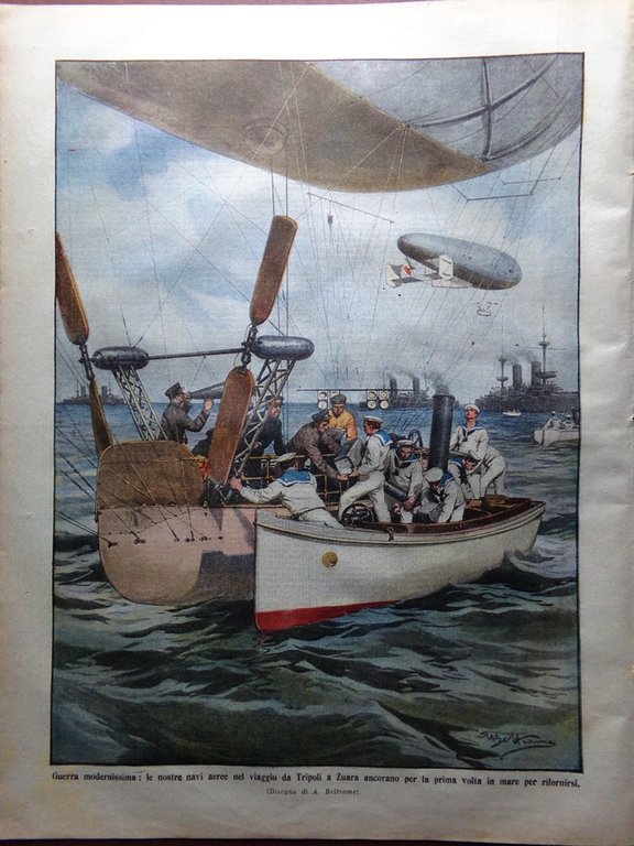 La Domenica del Corriere 28 Aprile 1912 Naufragio e Affondamento …