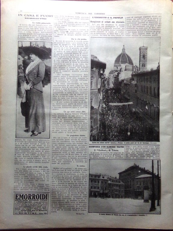 La Domenica del Corriere 28 Aprile 1912 Naufragio e Affondamento …