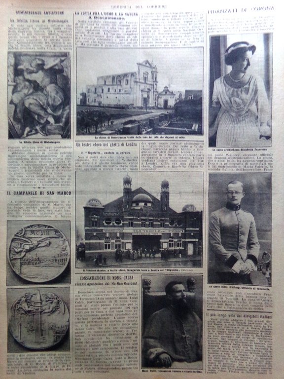 La Domenica del Corriere 28 Aprile 1912 Naufragio e Affondamento …