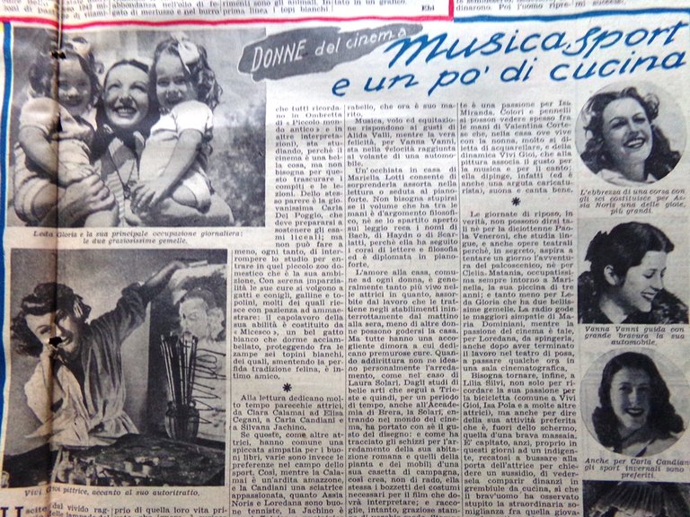 La Domenica del Corriere 28 Febbraio 1943 WW2 Vitamine Donne …