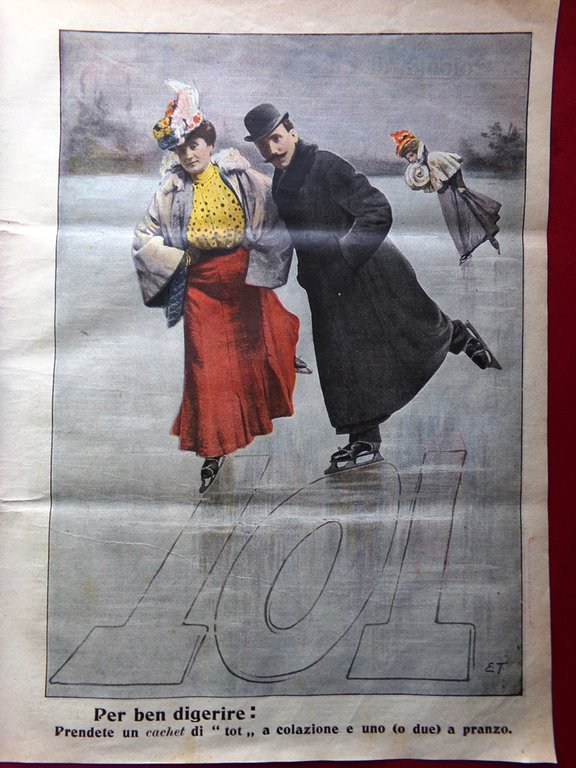 La Domenica del Corriere 28 Gennaio 1906 Algesiras Sendling Pattini … | Immagine Gallery 2