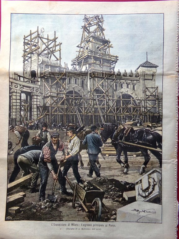 La Domenica del Corriere 28 Gennaio 1906 Algesiras Sendling Pattini … | Immagine Gallery 3