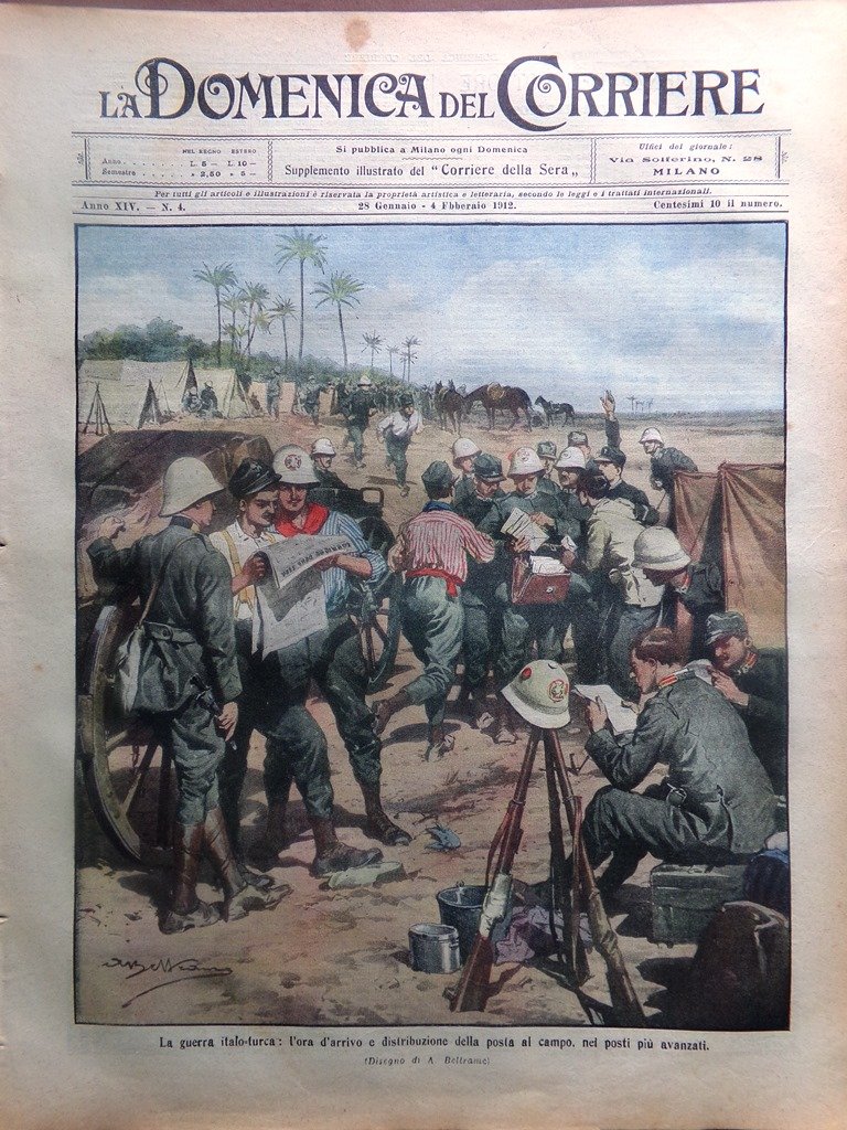 La Domenica del Corriere 28 Gennaio 1912 Pietre Preziose Henni …