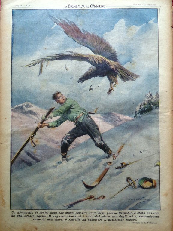 La Domenica del Corriere 28 Gennaio 1939 India Fuoco Bonaparte … | Immagine Gallery 6