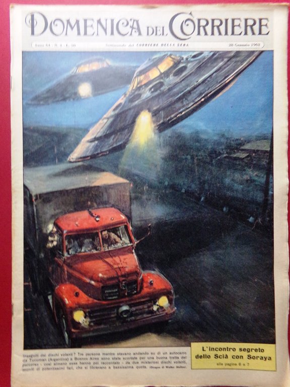 La Domenica del Corriere 28 Gennaio 1962 Dischi Volanti Twist … | Immagine Gallery 2