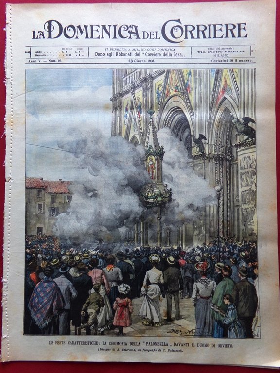 La Domenica del Corriere 28 Giugno 1903 Palombella Orvieto Re … | Immagine Gallery 2