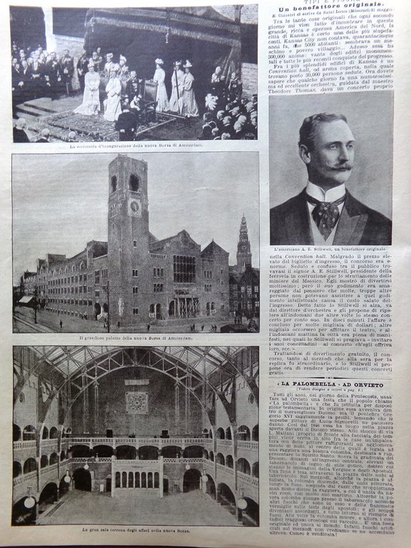 La Domenica del Corriere 28 Giugno 1903 Palombella Orvieto Re …