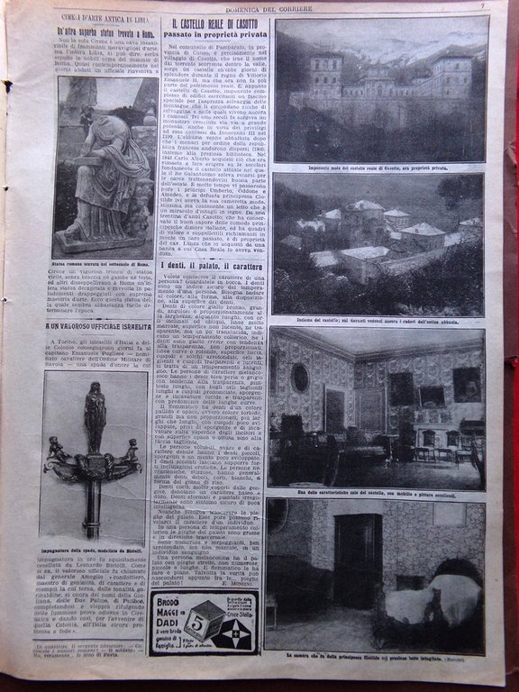 La Domenica del Corriere 28 Giugno 1914 Castello Casotto Albania …