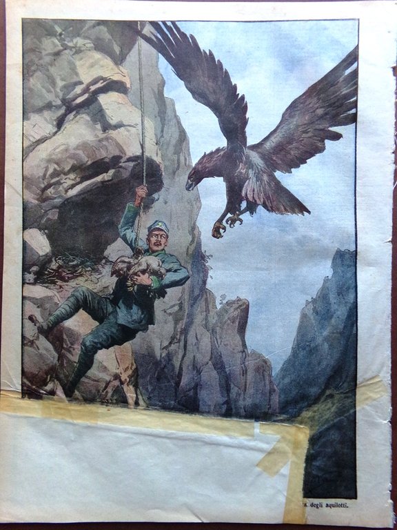 La Domenica del Corriere 28 Giugno 1914 Castello Casotto Albania …