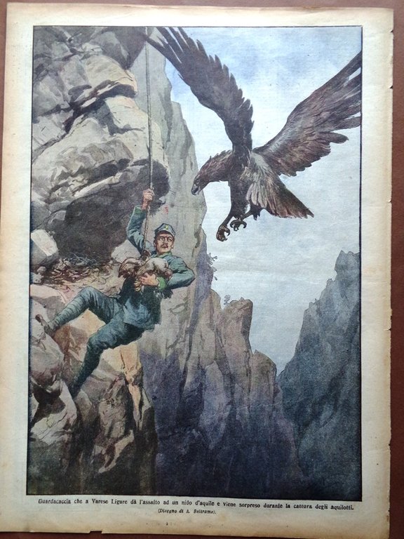 La Domenica del Corriere 28 Giugno 1914 Castello Casotto Albania …