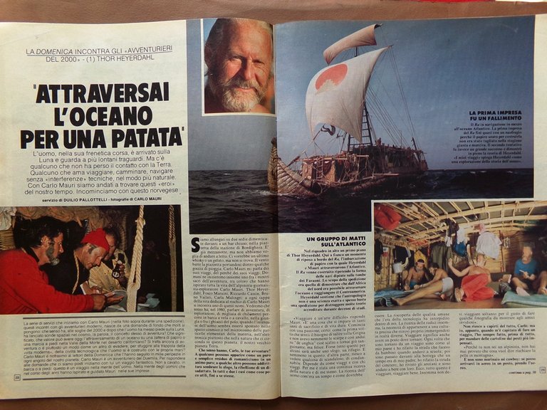 La Domenica del Corriere 28 Giugno 1980 Heyerdahl Goldsmith Paolo …