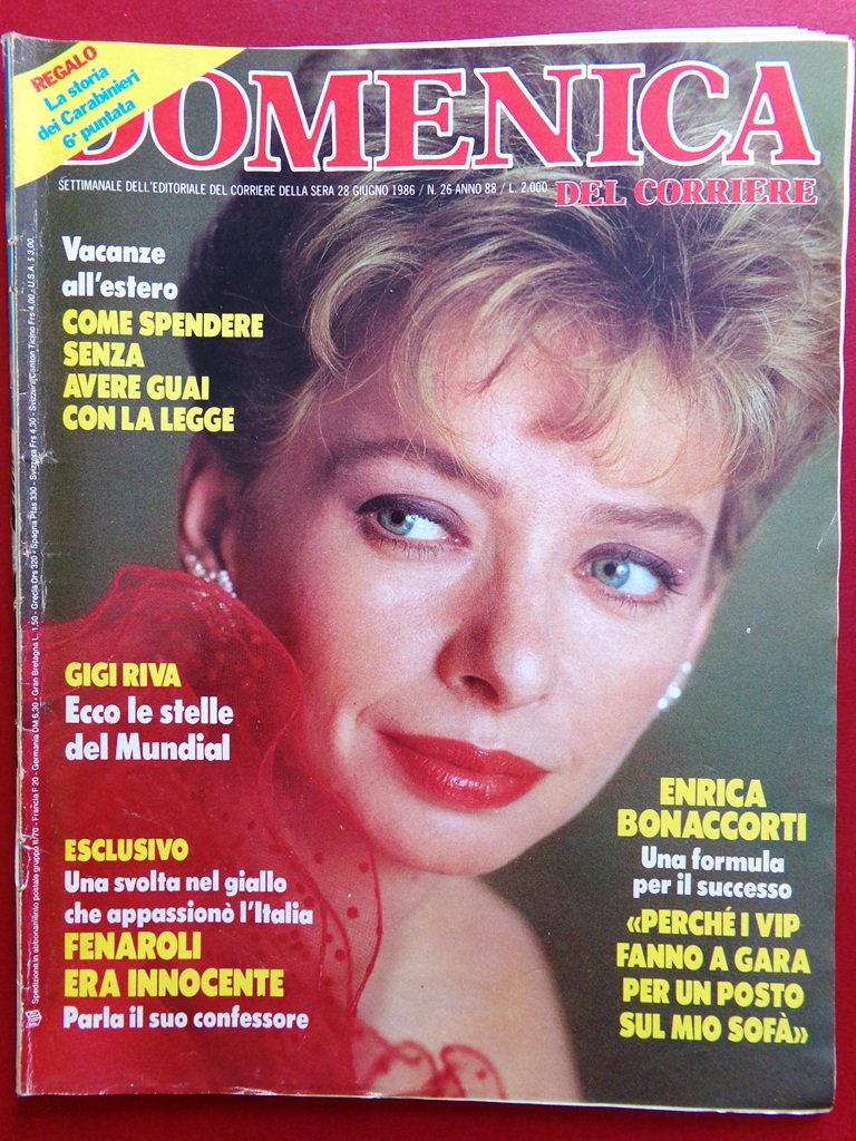 La Domenica del Corriere 28 Giugno 1986 Riva Mondiali Calcio …