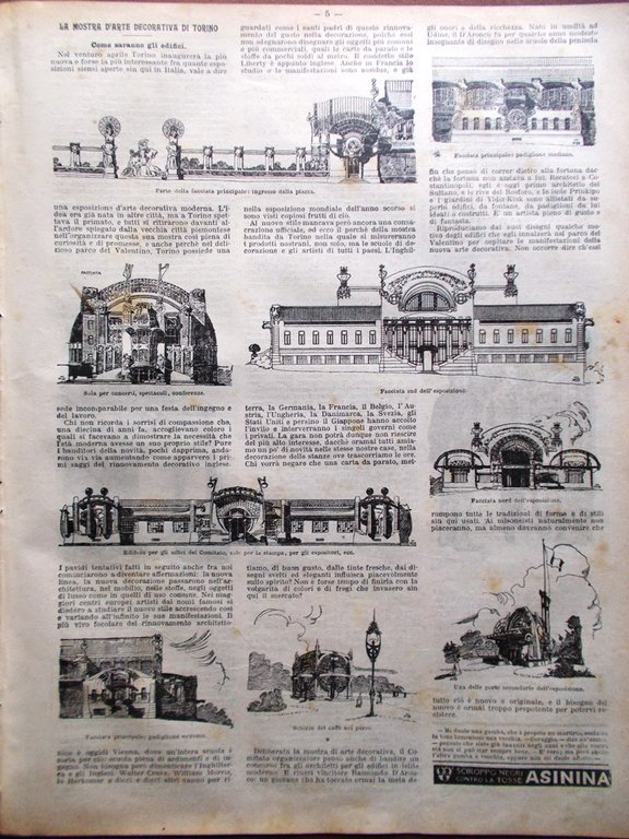 La Domenica del Corriere 28 Luglio 1901 Studenti Parigini Ferrara …