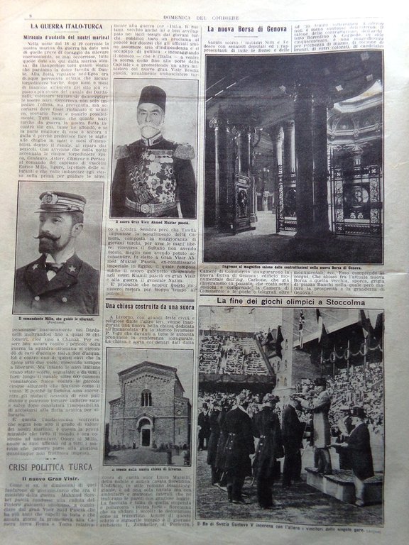 La Domenica del Corriere 28 Luglio 1912 Olimpiadi Stoccolma Livorno … | Immagine Gallery 7