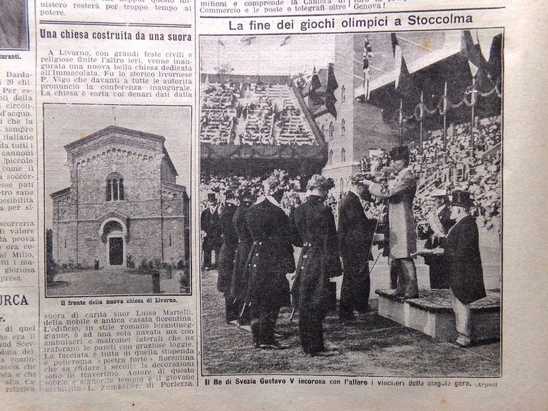 La Domenica del Corriere 28 Luglio 1912 Olimpiadi Stoccolma Livorno … | Immagine Gallery 6