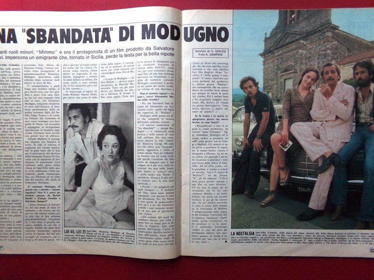 La Domenica del Corriere 28 Luglio 1974 Modugno Marilyn Alicudi …