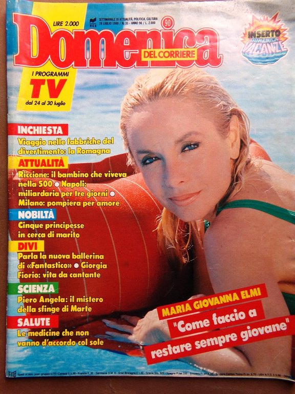 La Domenica del Corriere 28 Luglio 1988 Demetrios Agostini Fiorio … | Immagine Gallery 1