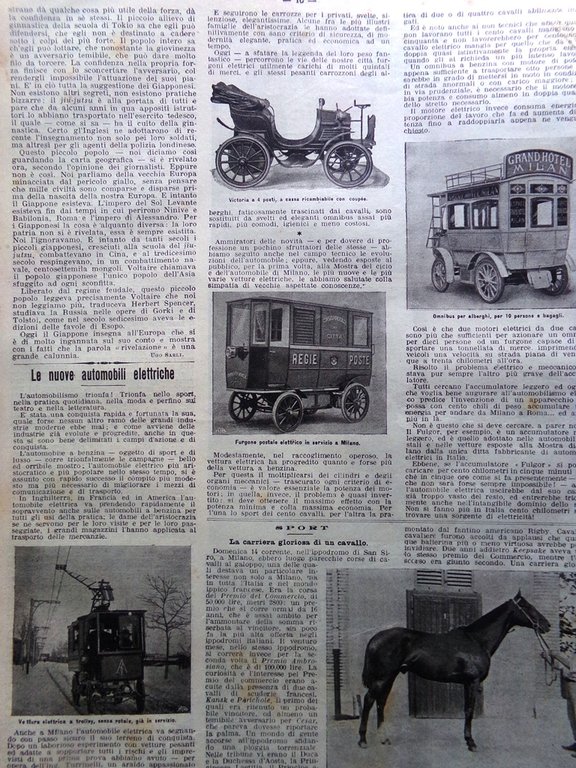 La Domenica del Corriere 28 Maggio 1905 Inondazioni Auto Elettriche …