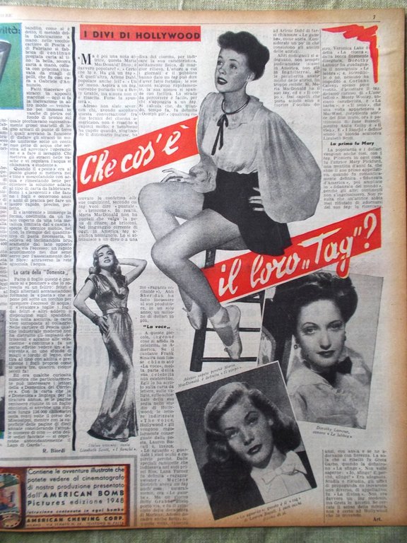 La Domenica del Corriere 28 Marzo 1948 Polo Pasqua Carta …