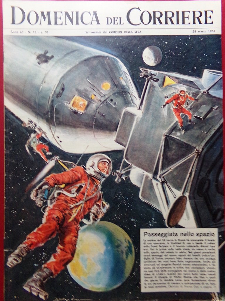 La Domenica del Corriere 28 marzo 1965 Russia Spazio Zecchino … | Immagine principale