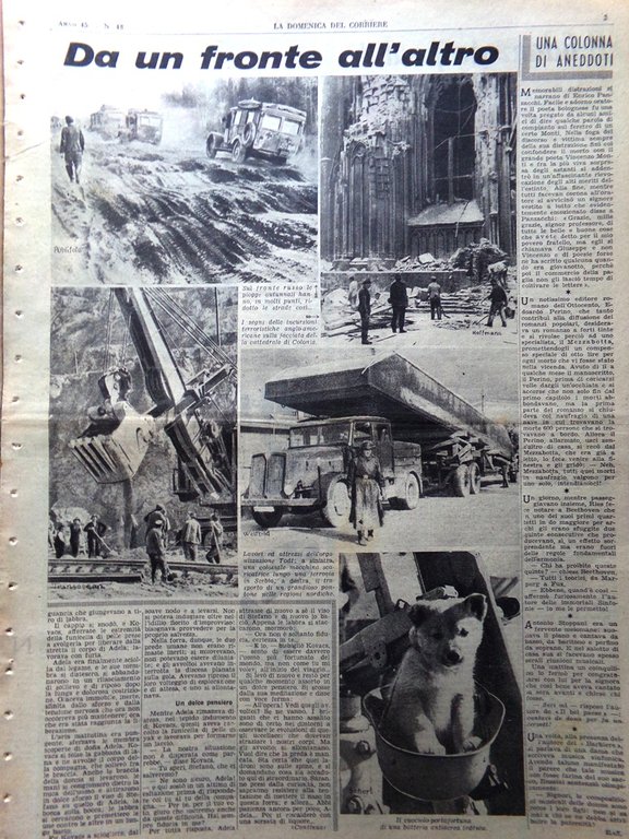 La Domenica del Corriere 28 Novembre 1943 WW2 Fronte Russia …