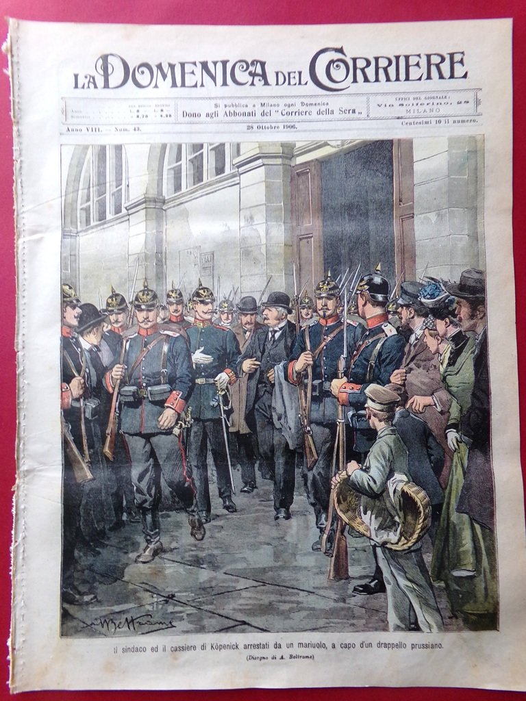 La Domenica del Corriere 28 Ottobre 1906 Lutin Menelik Avana … | Immagine principale