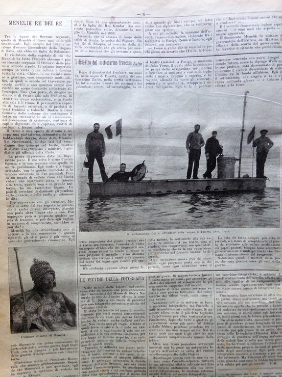 La Domenica del Corriere 28 Ottobre 1906 Lutin Menelik Avana … | Immagine Gallery 2