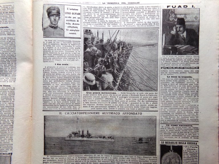 La Domenica del Corriere 28 Ottobre 1917 WW1 Medaglie Carabinieri …